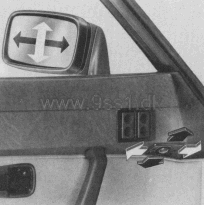 Porsche 944, Außenspiegel elektrisch